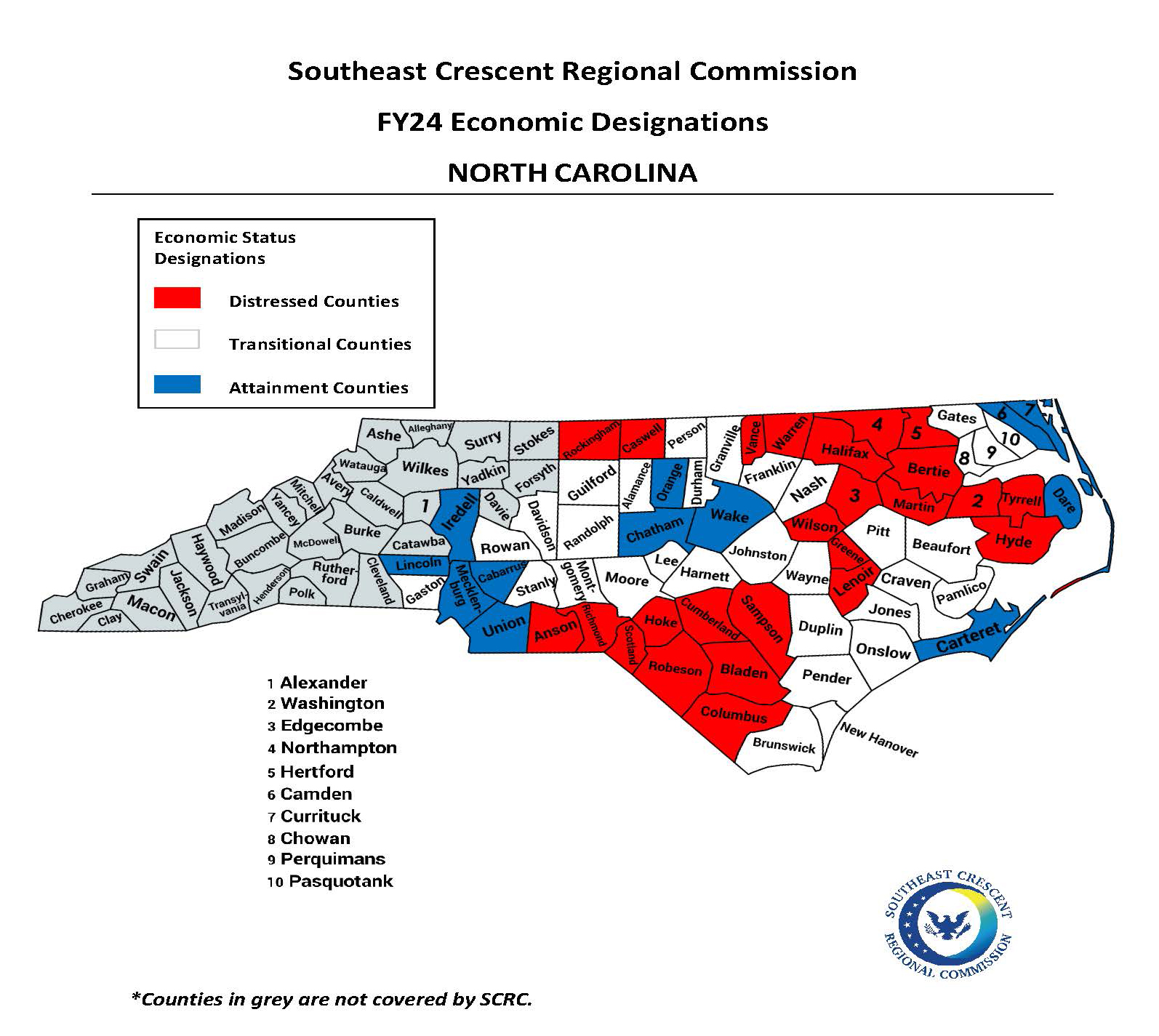 North Carolina Map